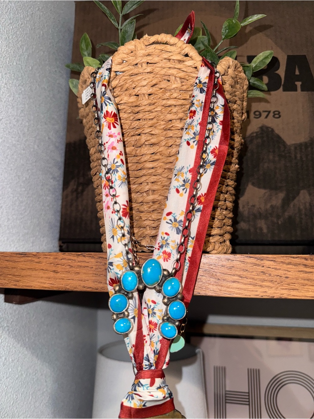 Boho Turquoise Naja Necklace